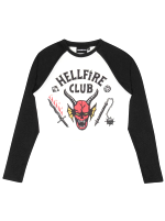 Koszulka dámské Stranger Things - Hellfire Club Crop Top Raglan