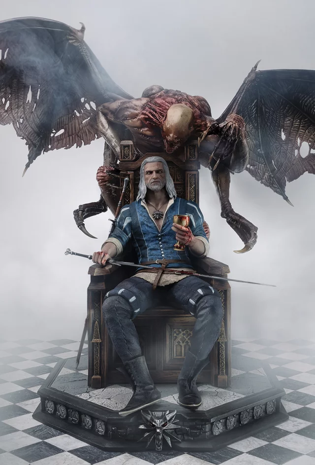 Figurka Wiedźmin - Geralt w skali 1/4 Deluxe Statue (PureArts)
