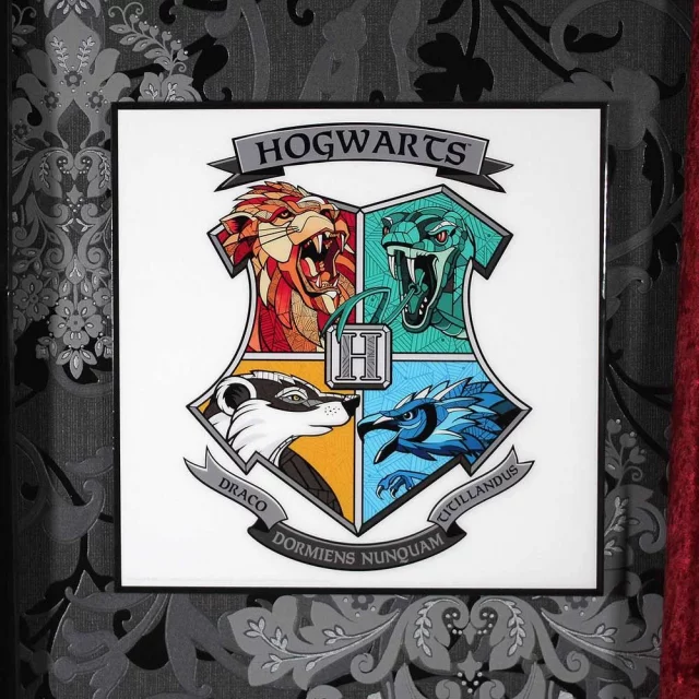 Obraz Harry Potter - herb Hogwartu Crystal Clear Art Pictures (Nemesis Now)